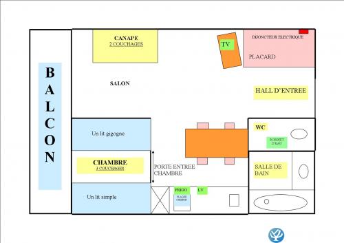 plan de l'appartement