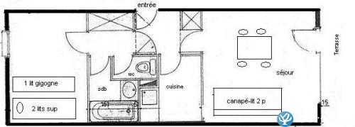 Plan de l'appartement