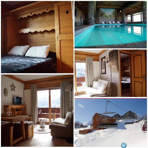 Photo n°1 de :T2/3 4* Sud sur les pistes piscine spa la plagne