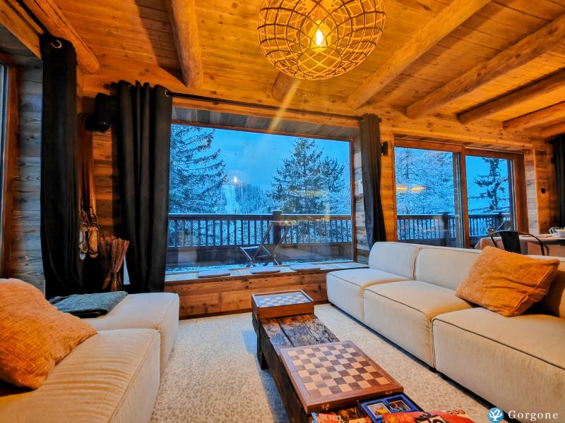Chalet Dakota - Salon avec vue sur la montagne